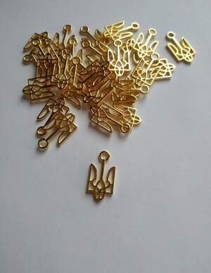 Підвіска тризуб. Колір золото